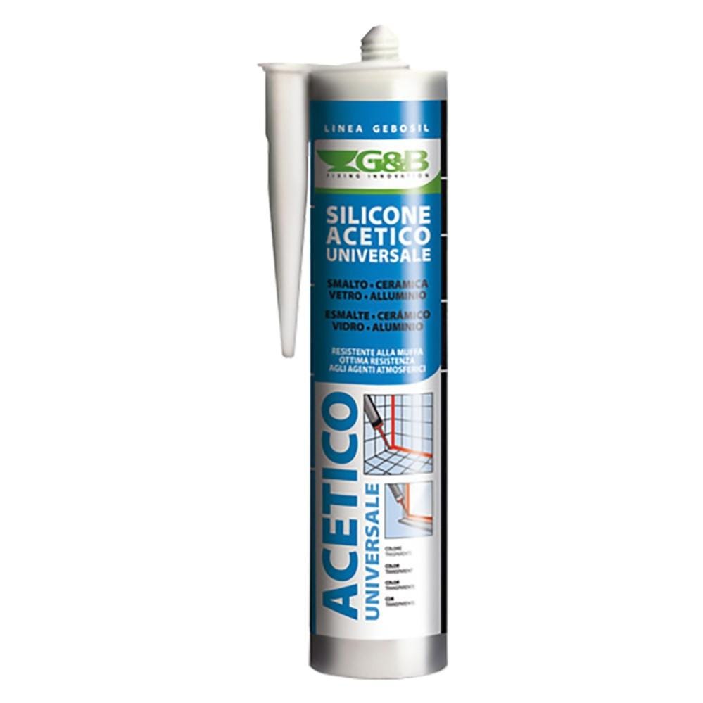 SILICONE ACETICO UNIV. ml 280 Nero SILICONE ACETICO UNIV. ml 280 Nero
