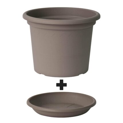 SOTTOVASO MEDEA cm 40 Tortora