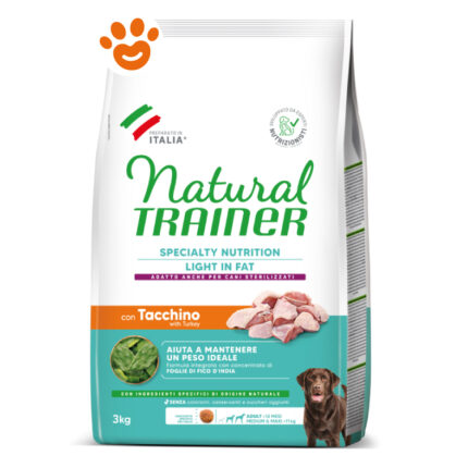TRAINER NAT.DOG LIGHT M/M kg 3 Tacchino