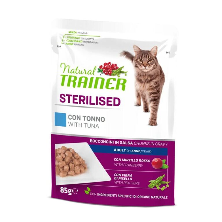 TRAINER NAT.STERILISED CAT gr 85 Tonno