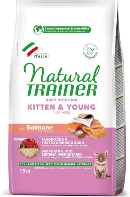 TRAINER NATURAL KITTEN kg 1.5 Salmone