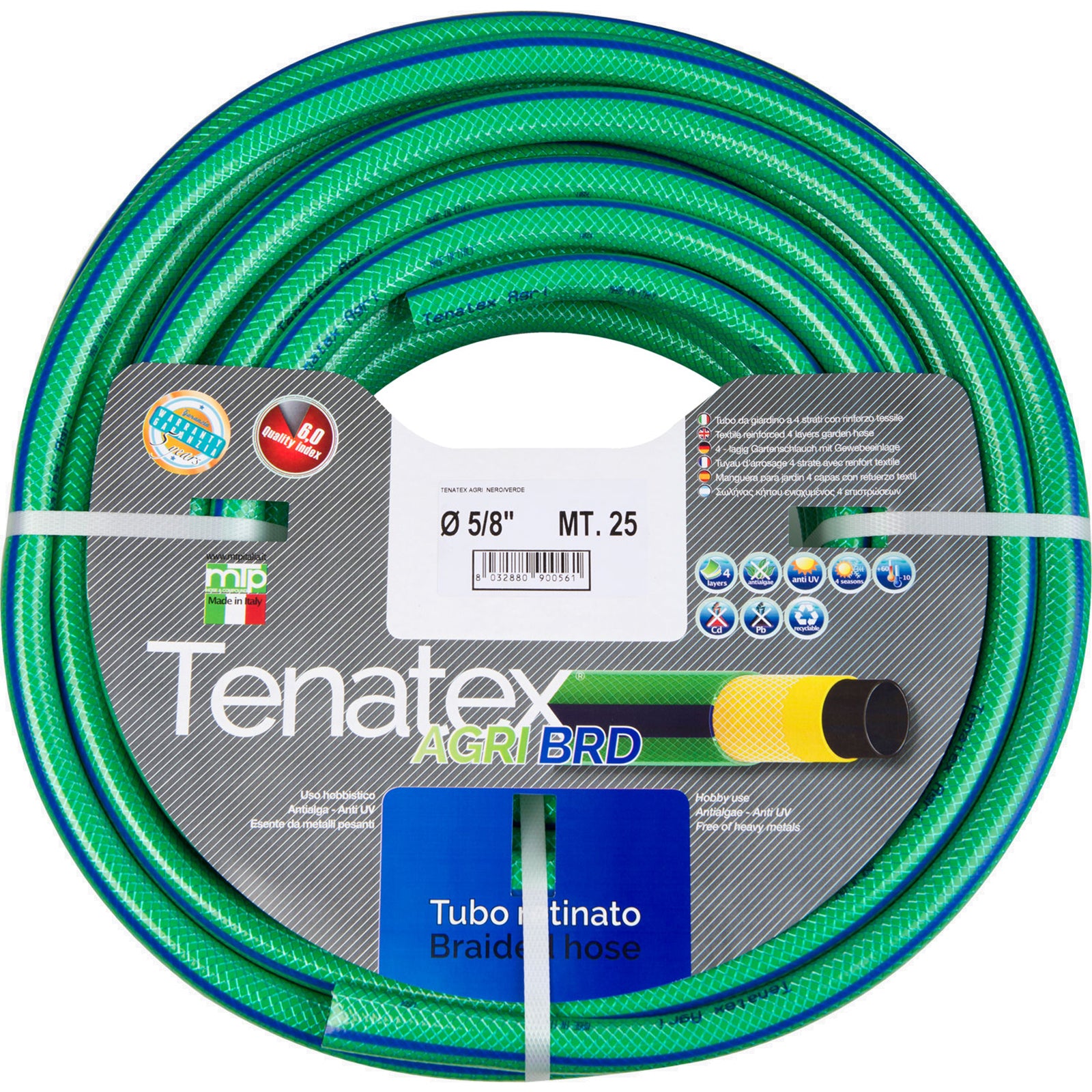 TUBO TENATEX AGRI NERO/VERDE 3/4" m 15 TUBO TENATEX AGRI NERO/VERDE 3/4" m 15