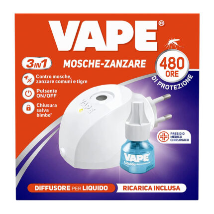 VAPE ELETT. LIQ. MOSCHE ZANZ. 480 Ore
