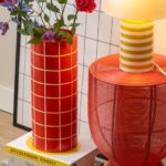 VASO LIVING HIGH ROUND cm 40H Rosso