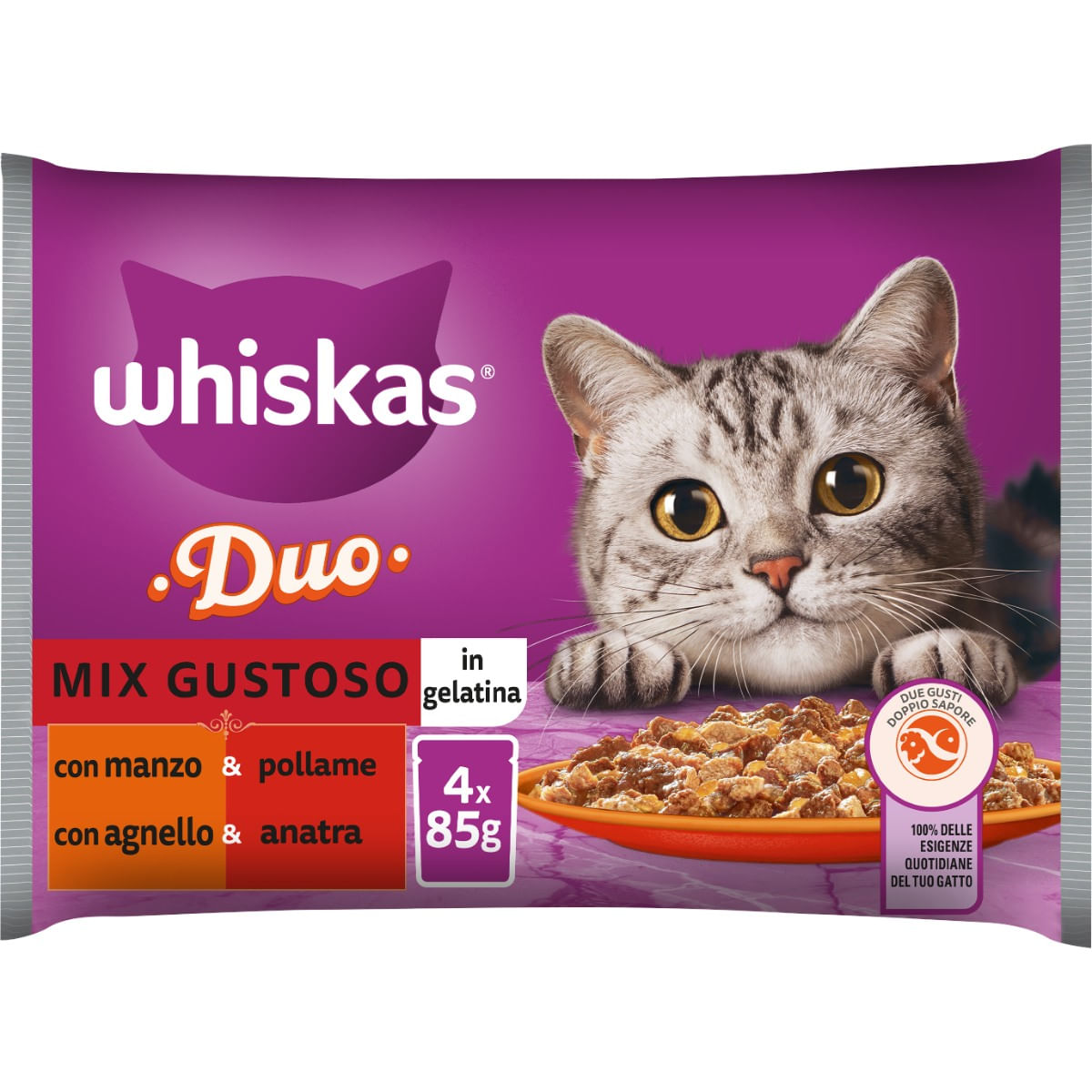 WHISKAS DUO gr 85x4 Sel.Carni WHISKAS DUO gr 85x4 Sel.Carni