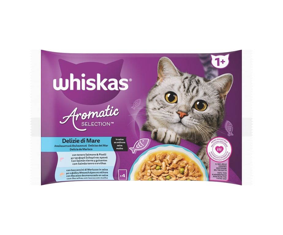 WHISKAS gr 85x4 Arom. Delizie di Mare WHISKAS gr 85x4 Arom. Delizie di Mare
