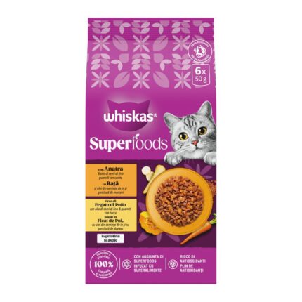 WHISKAS SUPERFOODS gr 50x6 Delicato
